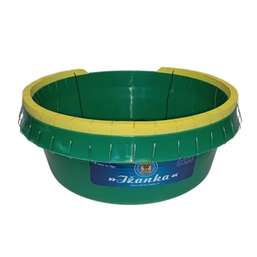 Kofa za parangal za 30 ili 50 udica, plave ili zelene boje, s žutim gumenim dijelom za organizaciju udica, najlona ili konopa.