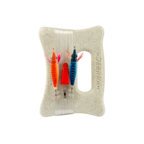 Lignjarica s dvije skosavica, motavilom Iž s najlonom, plava i narančasta skosavica, idealna za profesionalni i rekreativni ribolov. Gotov set za lov lignji.